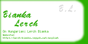 bianka lerch business card
